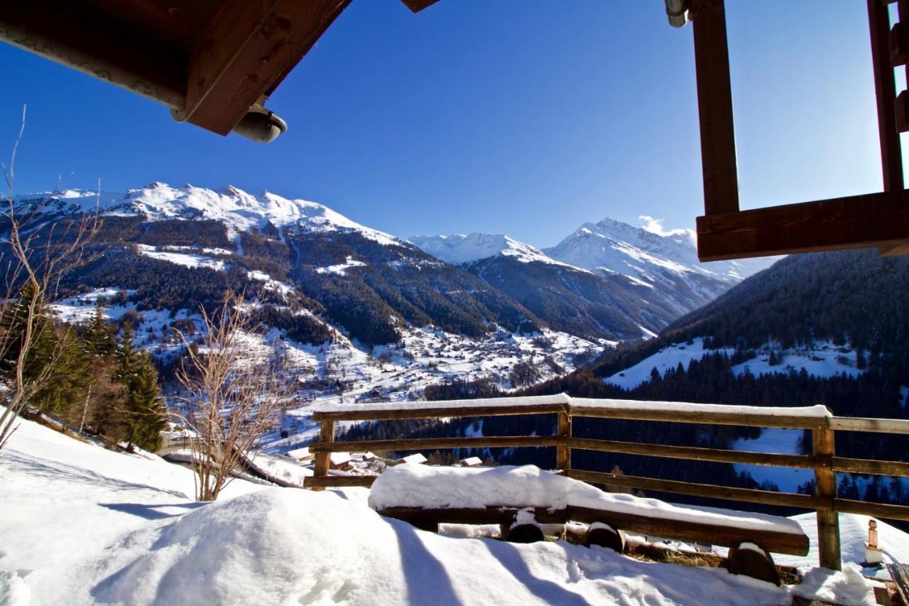 Chalet Abraxas With Astonishing View - Grimentz Villa Bagian luar foto