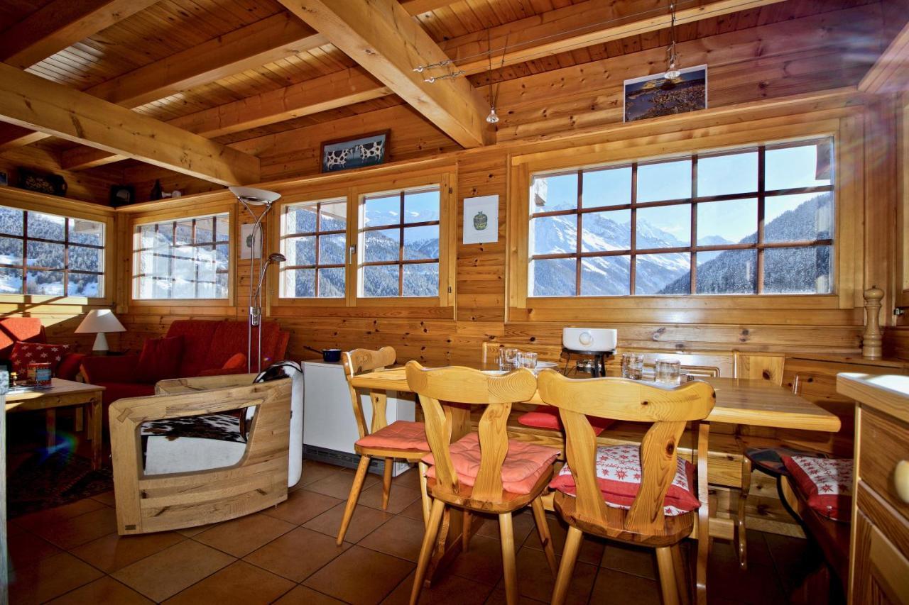 Chalet Abraxas With Astonishing View - Grimentz Villa Bagian luar foto